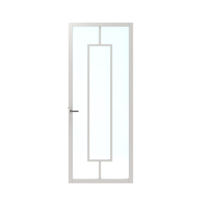 Binnendeur Skantrae SSL 14616 Blank Glas Wit Gelakt